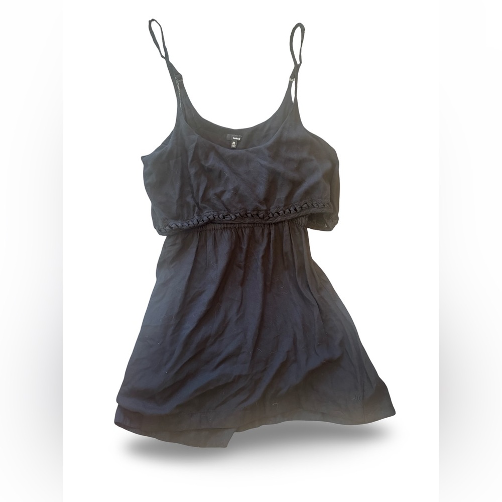 Hurley Black mini dress adjustable spaghetti straps